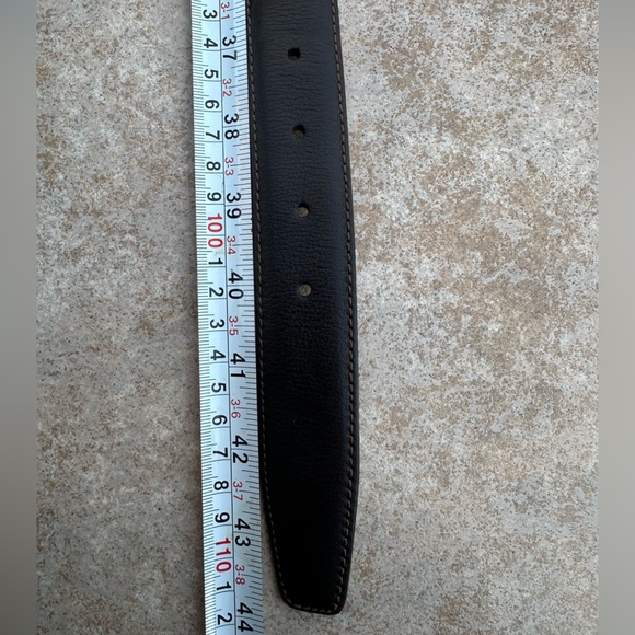 Brioni Black Leather Belt - Picture 13 of 13